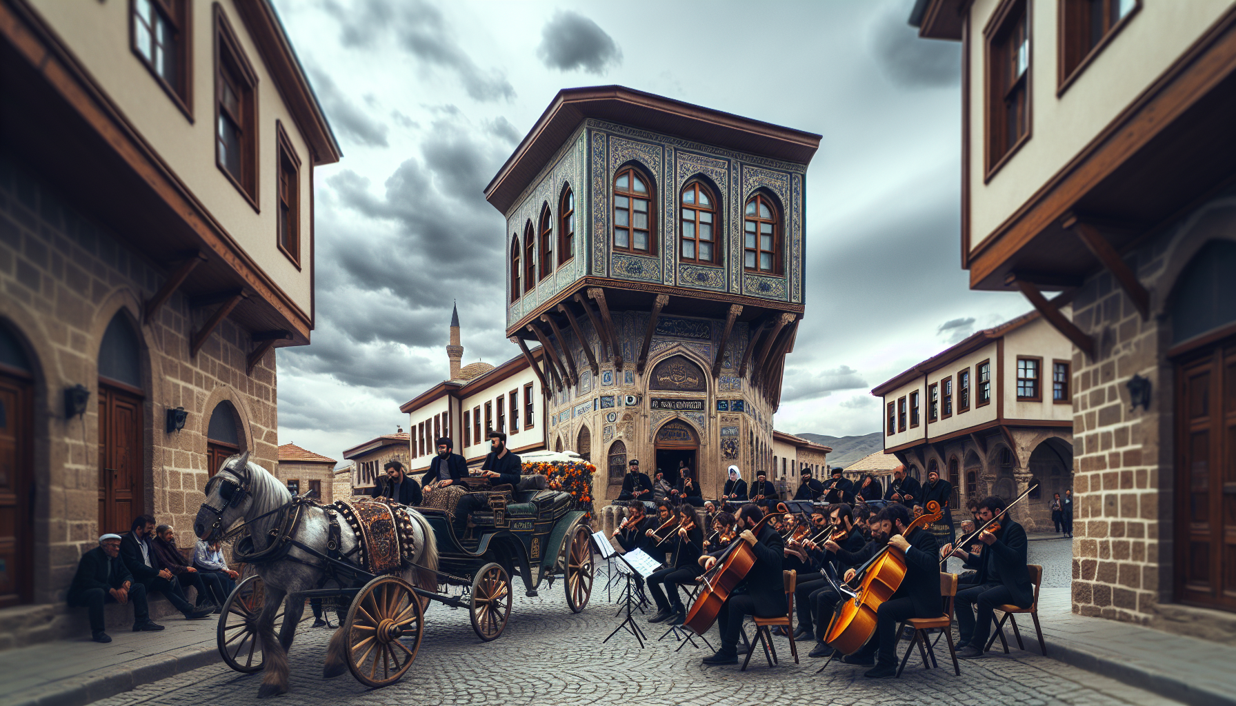 Eski Konya Sokaklarında At Arabası ve Taş Kaldırım Sesi