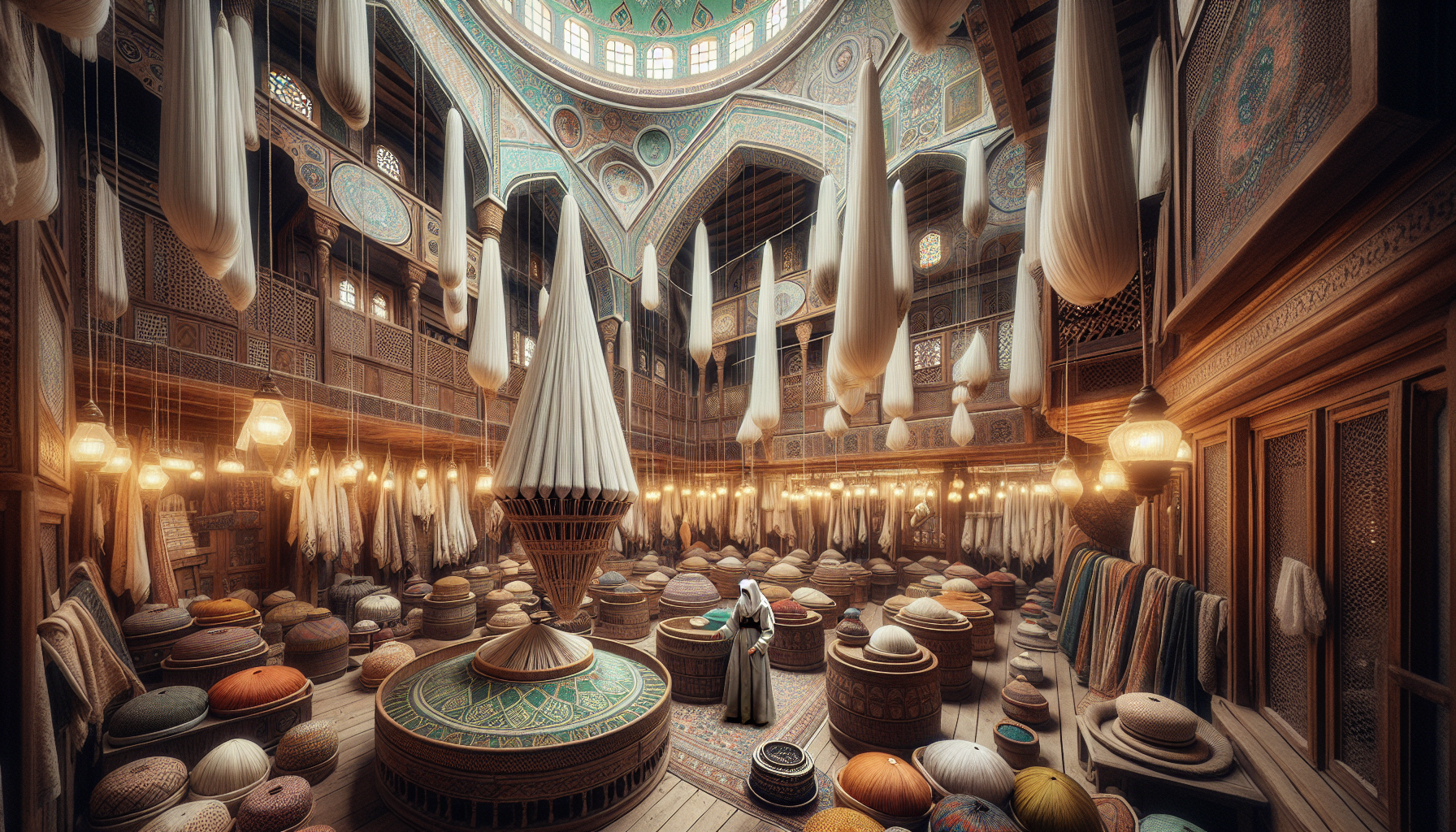 Mevlana Müzesi'nde Yeşil Kubbenin Altında Mermer Zemini Hissetmek